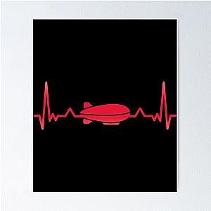 Zeppelin heartbeat Poster