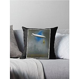 In 2 Days To North America Zeppelin Throw Pillow