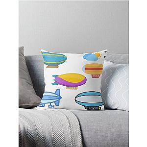 zeppelin stickers Throw Pillow