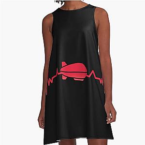 Zeppelin heartbeat A-Line Dress