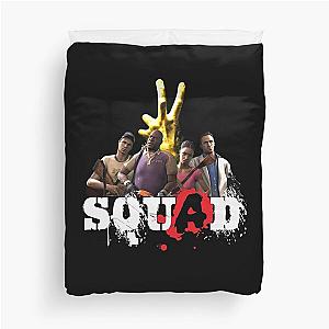 Left 4 Dead 2 Squad (white) Duvet Cover