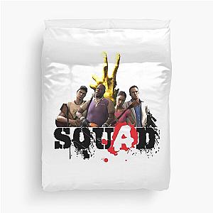 Left 4 Dead 2 Squad (black) Duvet Cover