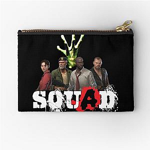 Left 4 Dead Squad (white) Zipper Pouch