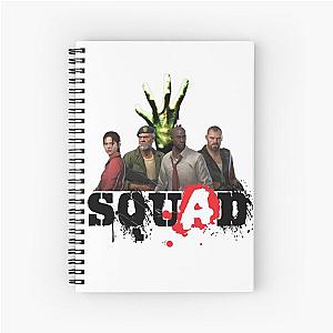 Left 4 Dead Squad (black) Spiral Notebook