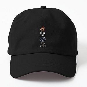 Avatar The Last Airbender Legend of Korra Elements Fire Air Water Earth Cycle | Perfect Gift Dad Hat