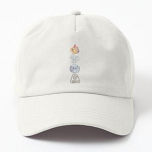 Avatar The Last Airbender Legend of Korra Elements Fire Air Water Earth Cycle    Dad Hat