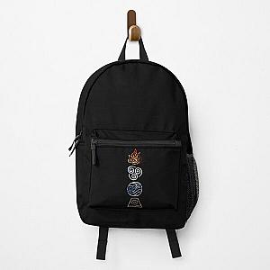 Avatar The Last Airbender Legend of Korra Elements Fire Air Water Earth Cycle  Backpack