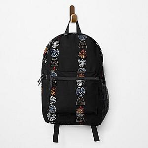 Avatar The Last Airbender Legend of Korra Elements Fire Air Water Earth Cycle | Perfect Gift Backpack