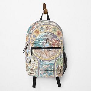 Avatar Korra and Original Benders, Art Nouveau  Backpack