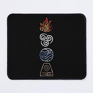 Avatar The Last Airbender Legend of Korra Elements Fire Air Water Earth Cycle  Mouse Pad