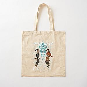 Avatar Korra and Avatar Wan with Raava in the Avatar State Cotton Tote Bag