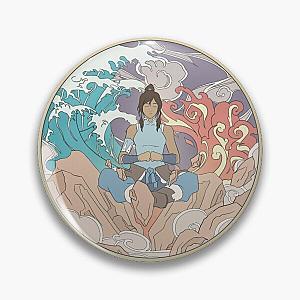Avatar Korra and Elements Design Pin