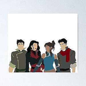 Team Avatar LOK Legend of Korra ATLA Poster