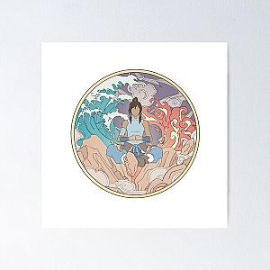 Avatar Korra and Elements Design Poster