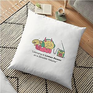 Lemon Demon Pillows - Listening to Lemon Demont Floor Pillow