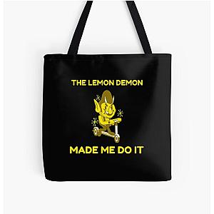 Lemon Demon Bags - The Lemon Demon Made Me Do It All Over Print Tote Bag