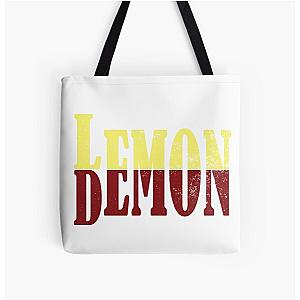 Lemon Demon Bags - Lemon Demon Fun Typography Design All Over Print Tote Bag