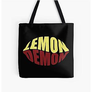 Lemon Demon Bags - Lemon Demon Fun Typography Design All Over Print Tote Bag