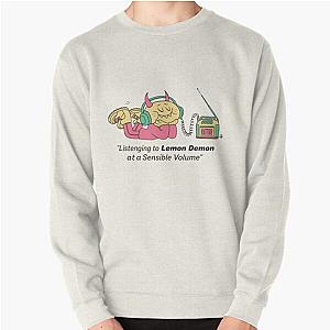 Lemon Demon Sweatshirts - Listening to Lemon Demont Pullover Sweatshirt