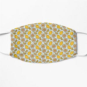 Lemon Demon Face Masks - Lemon Demon Pattern Design Flat Mask