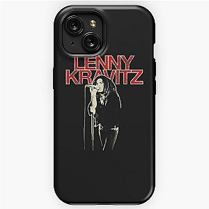 Lenny Kravitz – Red Logo Mic Pose iPhone Tough Case