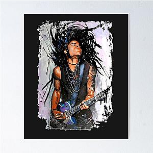 Color Lenny Kravitz Singer Rock Music Poster