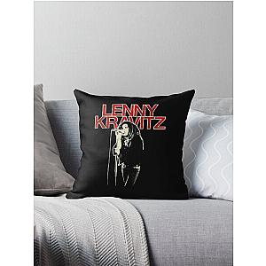Lenny Kravitz – Red Logo Mic Pose Throw Pillow