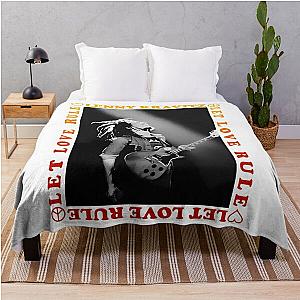 Lenny Kravitz Guitar Let Love Rule Throw Blanket