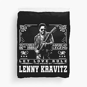 Vintage Lenny Kravitz Music Legends Duvet Cover