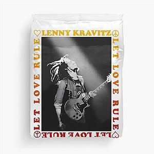 Lenny Kravitz Guitar Let Love Rule Duvet Cover