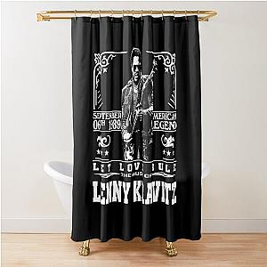 Vintage Lenny Kravitz Music Legends Shower Curtain