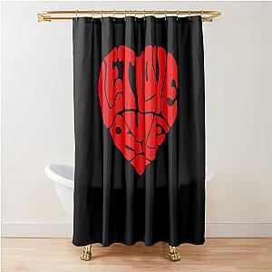 Lenny Kravitz – Red Heart Let Love Rule Shower Curtain