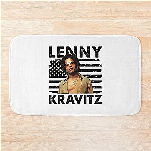 Retro American Flag Lenny Kravitz Music Gift Bath Mat