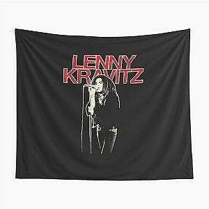 Lenny Kravitz – Red Logo Mic Pose Tapestry