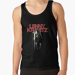 Lenny Kravitz – Red Logo Mic Pose Tank Top