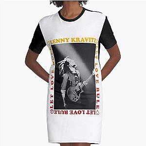 Lenny Kravitz Guitar Let Love Rule Graphic T-Shirt Dress