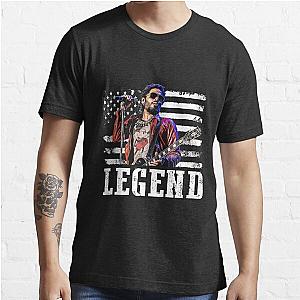 Distressed American Flag Lenny Kravitz Music Legend Essential T-Shirt