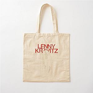 Lenny Kravitz – Red Logo Mic Pose Cotton Tote Bag