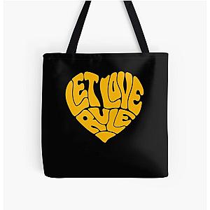Lenny Kravitz – Yellow Heart Let Love Rule All Over Print Tote Bag