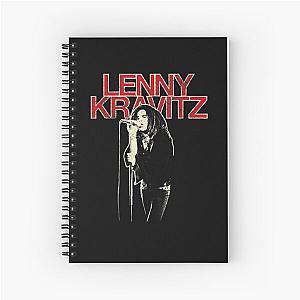 Lenny Kravitz – Red Logo Mic Pose Spiral Notebook