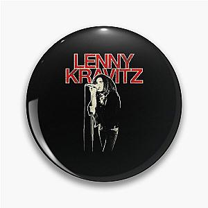Lenny Kravitz – Red Logo Mic Pose Pin