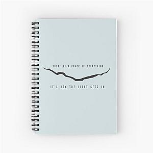 Dr. Who - Leonard Cohen Crack   Spiral Notebook