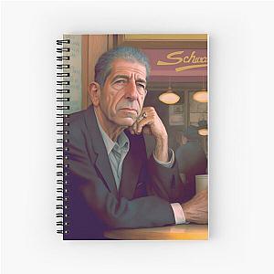 Leonard Cohen Eating Smoked Meat in Montreal Spiral Notebook