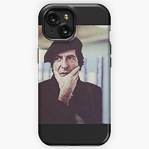 Leonard Cohen photo in beret iPhone Tough Case