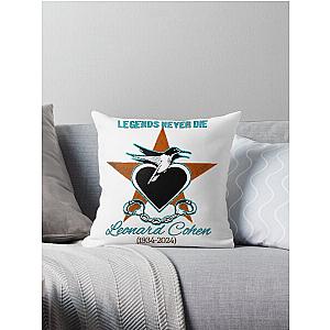 Leonard Cohen Throw Pillow