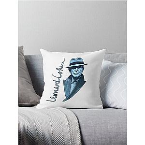 Leonard Cohen Throw Pillow