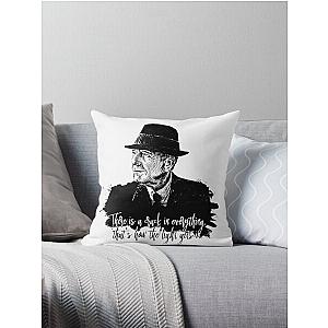 Leonard Cohen Throw Pillow