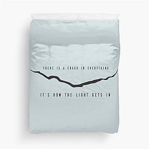 Dr. Who - Leonard Cohen Crack   Duvet Cover