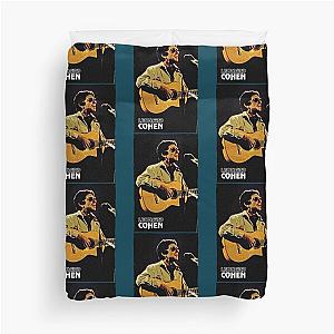 Leonard Cohen Guitar Leonard Cohen  Leonard Cohen Tee   Duvet Cover