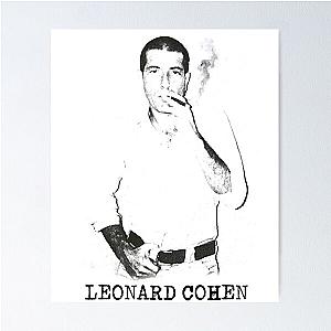 Leonard Cohen Retro Live Fan Tribute Limited Edition Poster